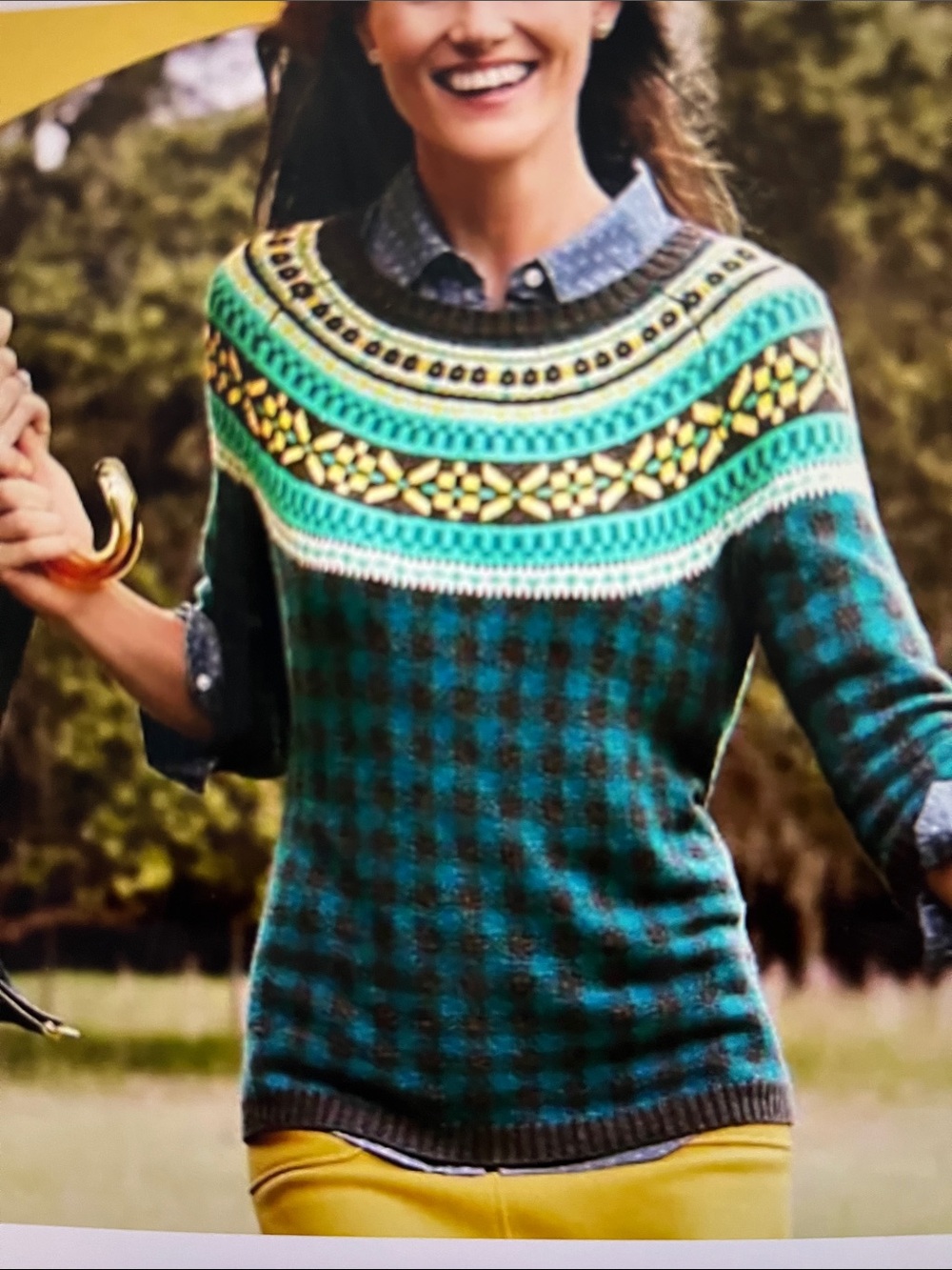 NWOT Talbots Fair Isle Nordic Sweater